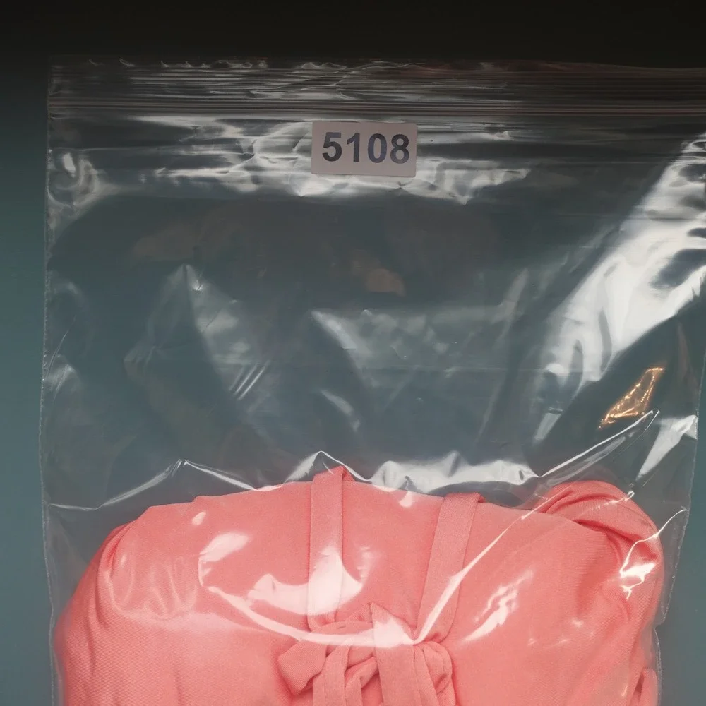 Vintage Y2K Mini‎ Dress Medium Coral Pink Ruched Asymmetric Bodycon Halter HOCO